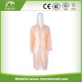 Pe Rain Coat Plastic Raincoats with Hood