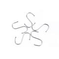 S-Shaped Hooks Bathroom Kitchen Single S Shape Stainless Steel Storage Hook For Wall And Door Organizer Accessories Organization