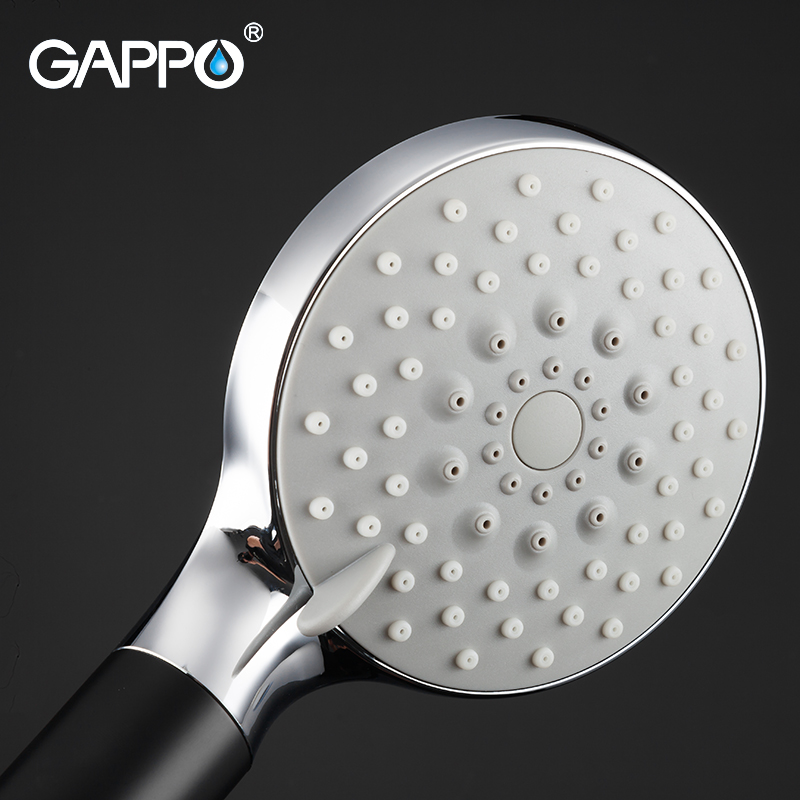 GAPPO Sanitary Ware Suite do anheiro taps black and chrome wall mounted shower faucet brass bathroom rainfall shower bathtub