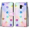 Flip Leather Case For Samsung Galaxy J6 Prime Plus 2018 Fundas Wallet Card Holder Stand Book Cover Cat Dog Painted Coque J6Plus