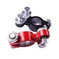 NEW 1 Pair Car Battery Terminals Clamp Connector Conductivity Universal Positive Aluminum Magnesium Negative for Motocycle Boat