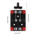 Double Pole Double Throw Switch DPDT Physical Experiment Teaching Test Equipment 5x10.7cm ABS&Metal