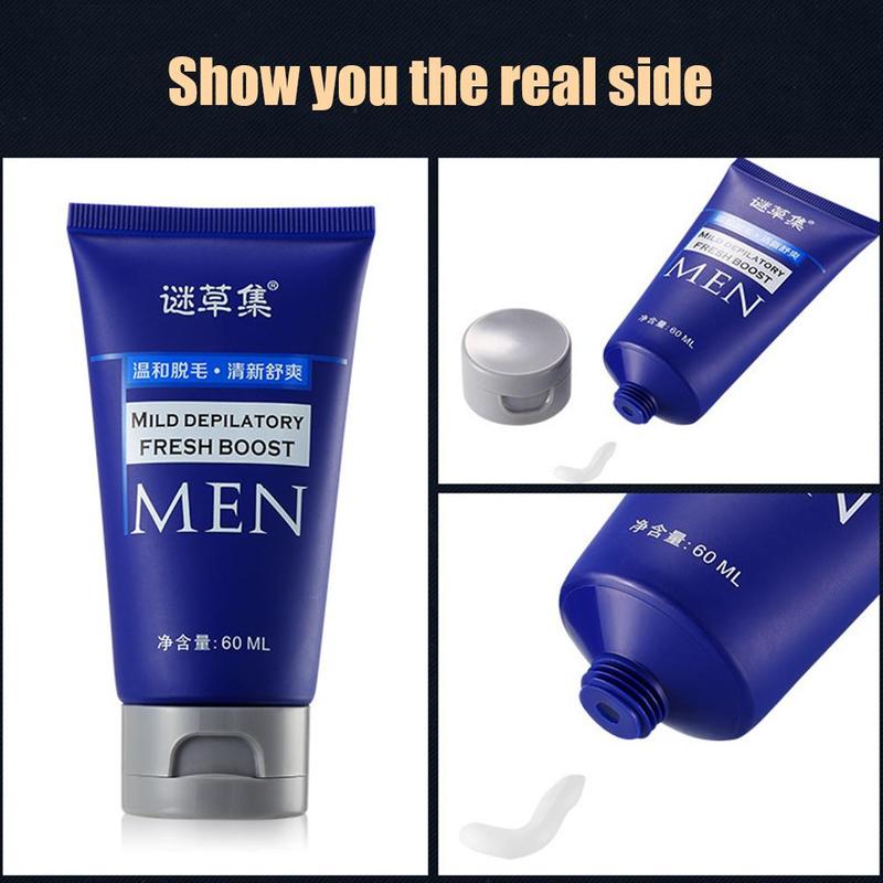 60ML Capacity Natural Plant Depilatory Cream Body Leg Hair Remover Gel Men Hair Removal Epilator