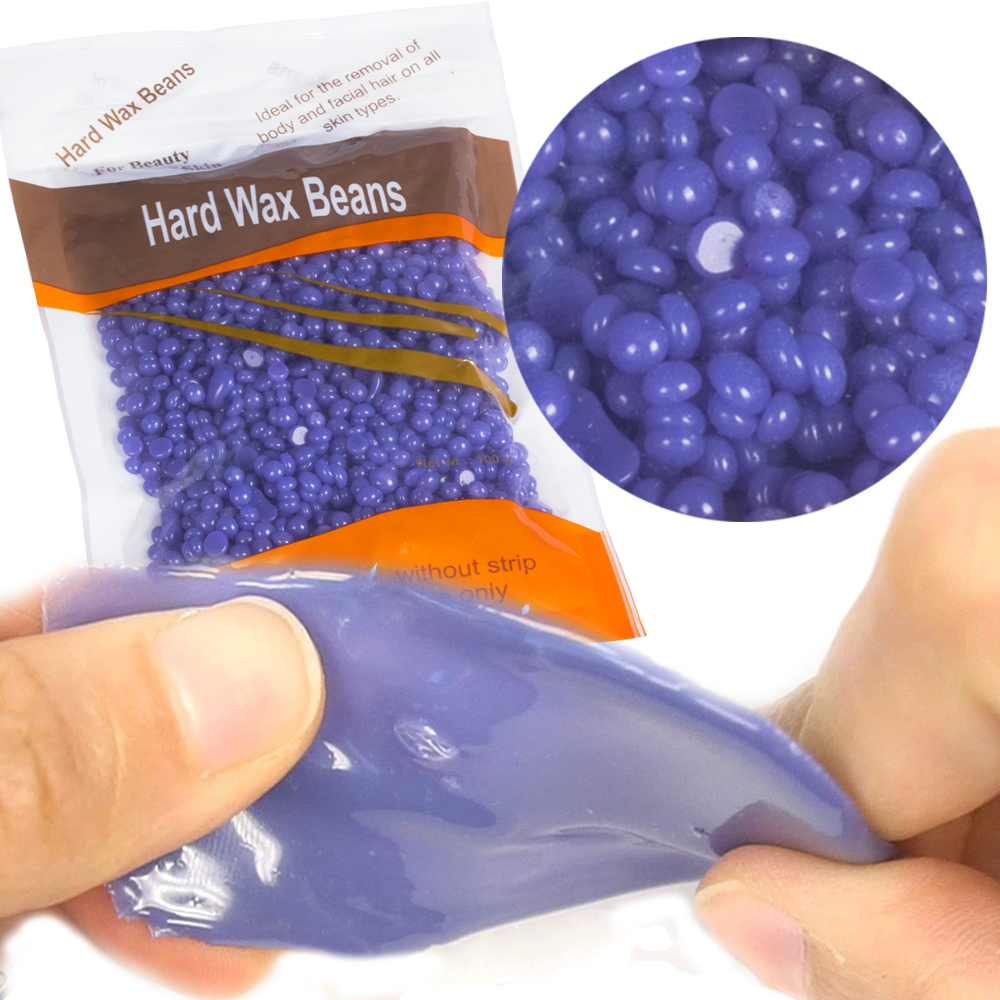 100g Wax beans Hard Hot Film Waxing Beans Bead Pellet Armpit Arm Legs Hair Removal No Strip Depilatory Wax-melt Warmer Machine