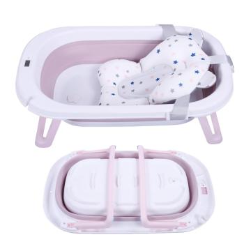 New Folding Bathtub Children Lying Electronic Temperature Universal Bath Barrel Oversize Baby Newborn Supplies Baby Bath Tub