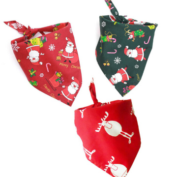 Christmas Holiday Pet Scarf Cat Dog Bandanas Bandage Cat Dog Accessories Pet Products Pet Christmas Gift