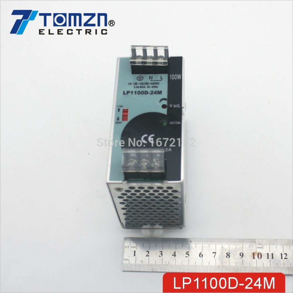 100W 24V 4.2A Mini size Din Rail Single Output Switching power supply 100-240V input