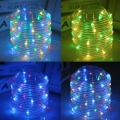 Outdoor String Lights 10M 100LEDs Battery Operated LED Rope Tube String Lights for Patio Easter Christmas Party Wedding Holiday