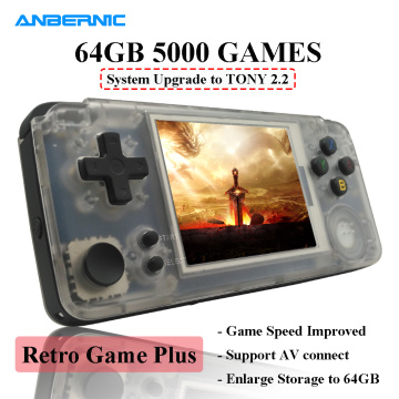 ANBERNIC RS97 Handheld Game Player Retro Game Plus 3.0 IPS Screen Video Game Console 64G 5000 Games Tony2.2 System RGP Console