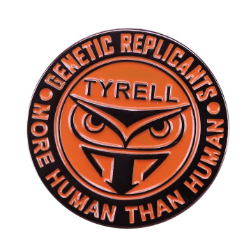 Blade Runner badge Tyrell corporation genetic replicants detect pin movie fans gift shirts backpack accessory