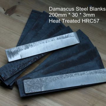 High Carbon Damascus billet Damascus steel blanks HRC57 Knife DIY blade blanks
