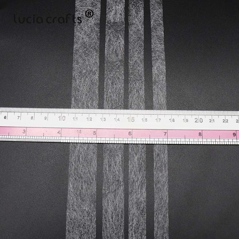 70yards 5-30mm Double Faced Adhesive Fabric Non-woven Patchwork Interlinings Iron On Melt Omentum DIY Garment Accessories J0139