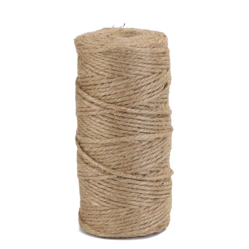 100m / Roll Retro Natural Hemp Rope Jute Wrapped Linen Rope Winding Thread Thread Diy Handmade Tie Thread Lace Rope Rope