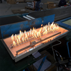 Stainless steel fire pit burner kit