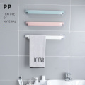 Self-adhesive Towel Holder Free Punching Wall Mounted Bathroom Towel Bar Shelf Bathroom Supplies Roll Paper Towel Hanger