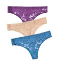 3 Pcs/Set Women Lace Panties Underwear Women Sexy Transparent Thongs Low Waist Seamless G string Intimates Ladies Panty Lingerie