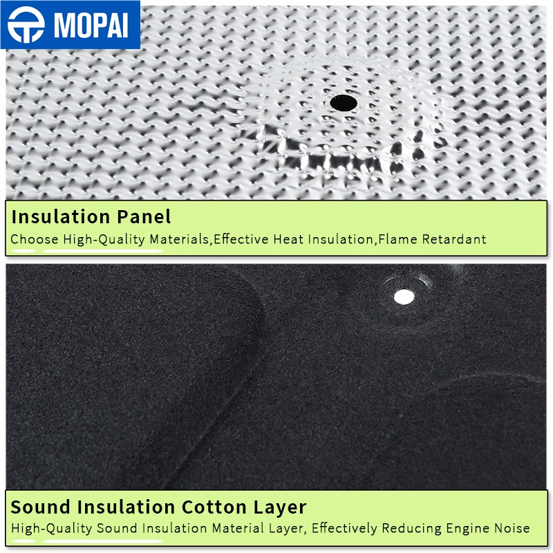 MOPAI Sound Heat Insulation Cotton for Suzuki Jimny JB74 Car Hood Heat Insulation Pad for Suzuki Jimny 2019 2020 Accessories