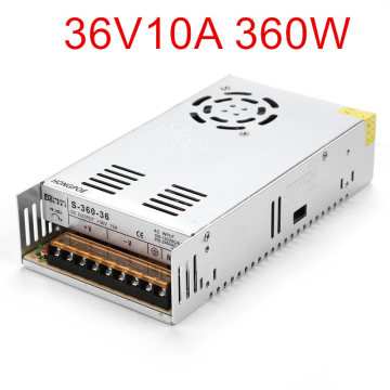 Best quality 36V 10A 360W Switching Power Supply Driver for CCTV camera LED Strip AC 100-240V Input to DC 36V