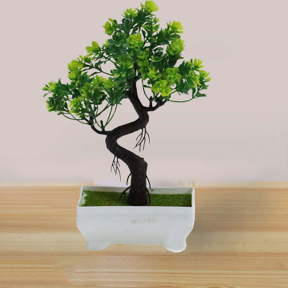 Fake Artificial Plant Plastic Bonsai Flower Wedding Office Home Decor Simulated Potted Plants Tree Flower