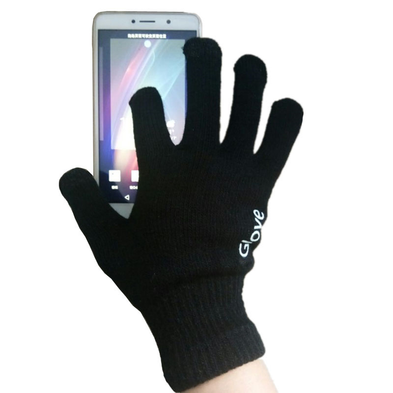 New Unisex Cotton Touched Screen Gloves Fashion Warm Adult Solid Colors Mittens Man Women Winter Windproof Wrist Gloves