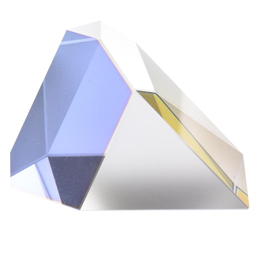 Prism Irregular Roof Bright Light Combine Cube Prism Stained Glass Beam Splitting Prism Optical Experiment Instrument