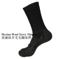 1 Pair Outdoor Sports 70%Merino Wool Thick Ski Socks Men's Socks Black Color
