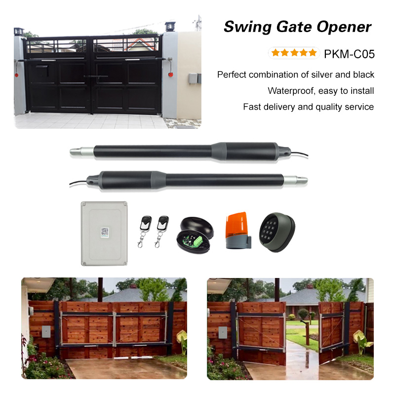 GALO Linear Actuator DC Worm Gear Automatic Swing Gate Opener (photocells, lamp,push button,gsm operator optional)