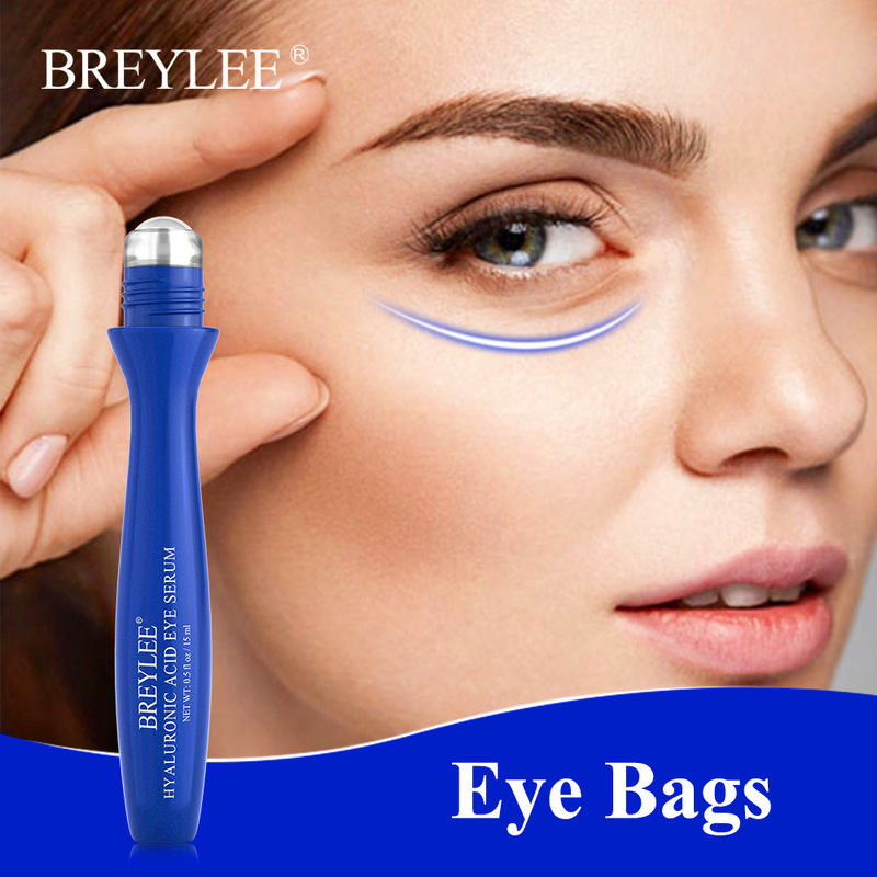 BREYLEE Hyaluronic Acid Eye Serum Magic Eye Cream Moisturizing Skin Around Eyes Improve Dryness Eye Bags Pouches Eye Skin Care