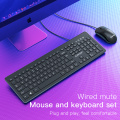 Niye Silent Keyboard Mouse Set Ergonomic Mute Office Gaming USB Full-size Keyboard Mouse Combo For Notebook Laptop Desktop PC