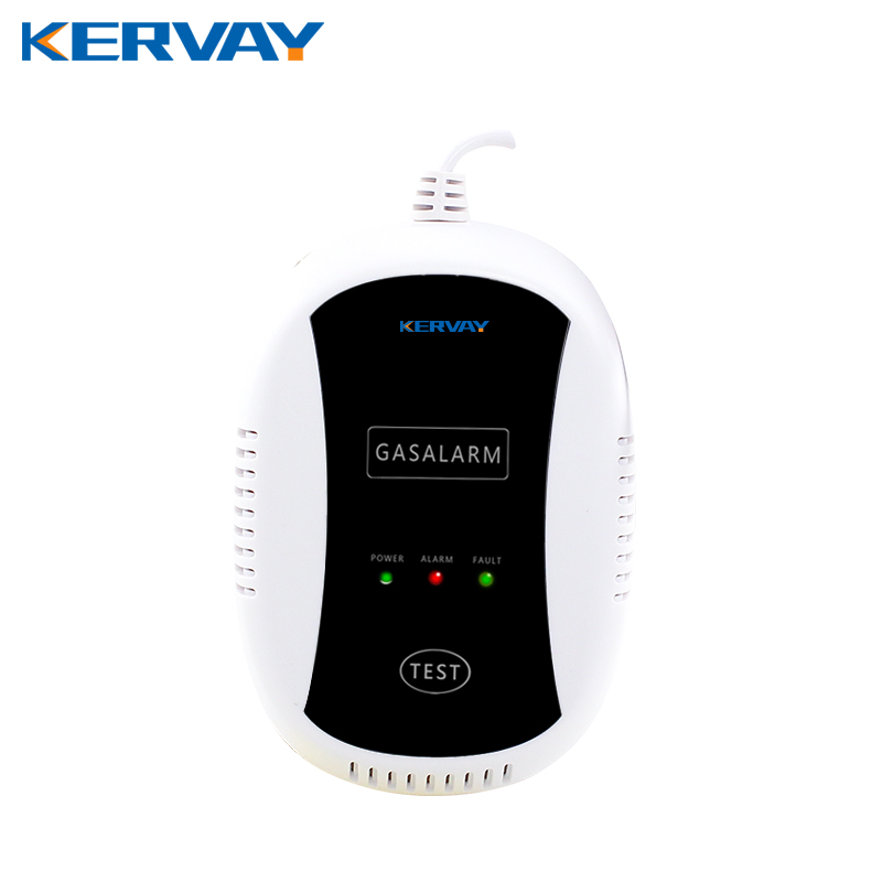 Kervay 433MHZ Wireless Gas Detector Natural Gas Alarm Safety Device Kitchen Security Gas Alarm Sensor for Home Security