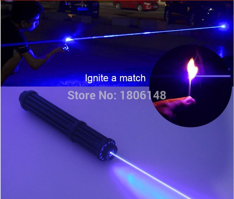 Most Powerful Military 500w 500000m Blue Laser Pointers 450nm Flashlight Burning Match/Burn Light Cigars/candle/black Hunting