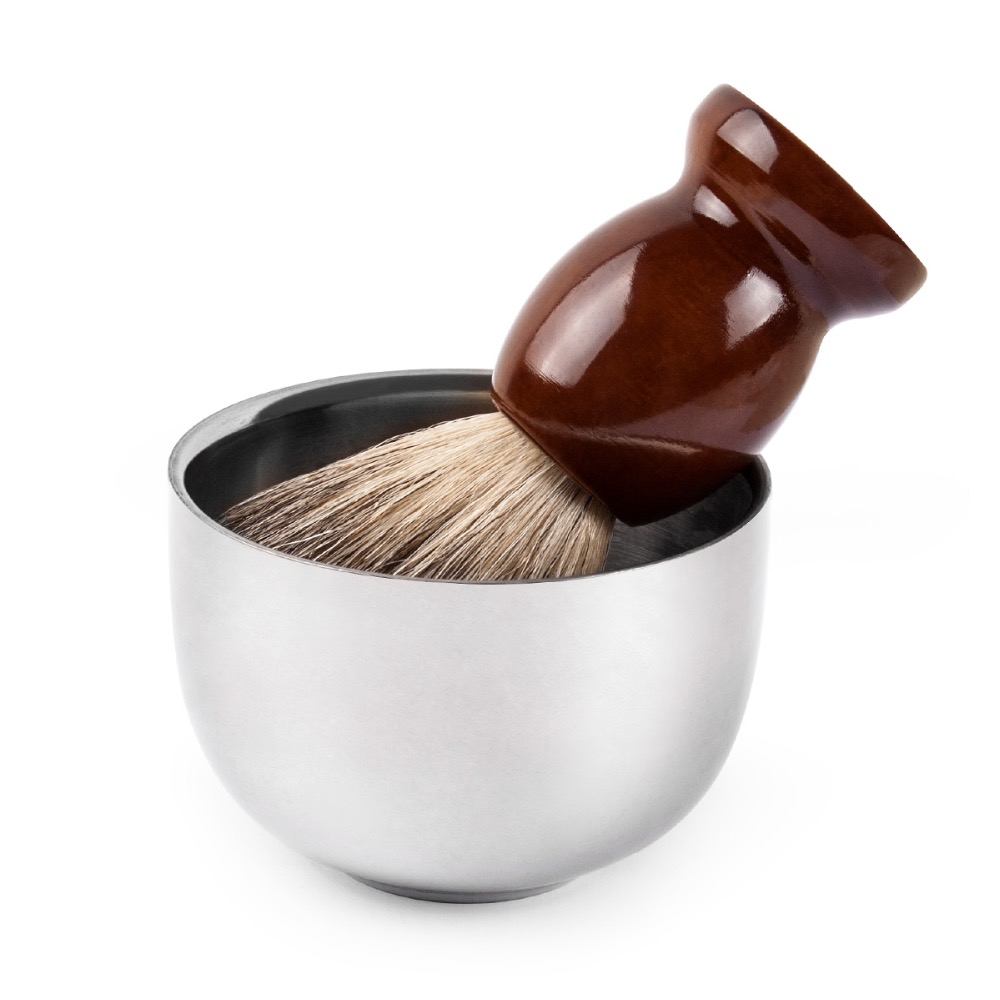 Great Classic Safety Razor Shaving Bowl Double Edge Safety Razor Brush Stand for Shaving Cream Bowl 7.2 x 5 x 3.7cm