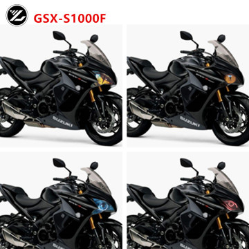 Motorcycle Front Fairing Headlight Guard Sticker Head light protection Sticker for SUZUKI GSX-S1000F 2015-2018 2016 2017