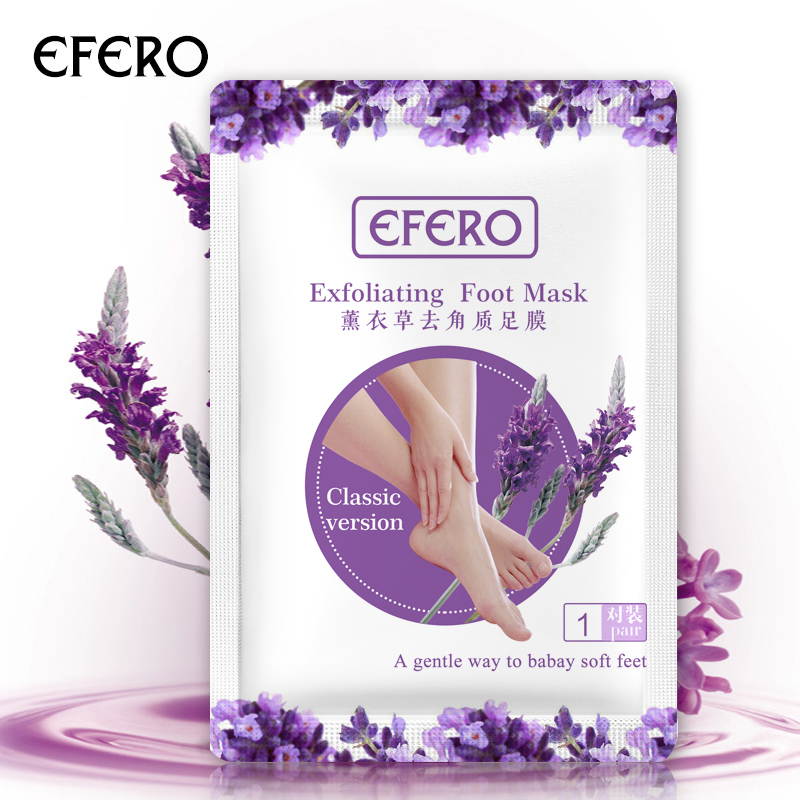 efero Exfoliating Foot Care 2pcs=1pair Skin care Peeling Dead Skin Feet Mask Foot Mask Pedicure Socks Mask TSLM1