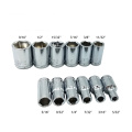 14pcs 1/4" Drive Hex Socket Set Inch 3/16 1/4 9/32 5/16 11/32 3/8 13/32 15/32 7/16 1/2 17/32 9/16 Wrench Head Nut Removing Tool