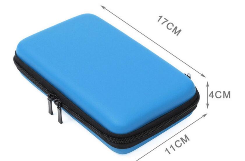 Blue Hard Travel Carrying Case Pouch Storage bag for Nintendo New 3DSLL 3DS XL 3DSXL 3DS LL Rubber Soft Silicone Cover Case