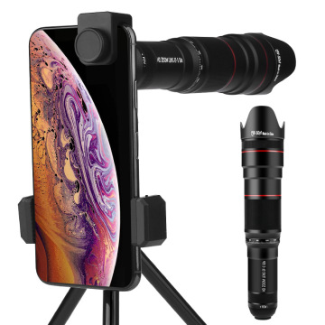 4K HD 50X Optical Zoom Phone Camera Lens Telephoto Lens Monocular Mobile Phone Lens Telescope for iPhone All Smartphones Lenses