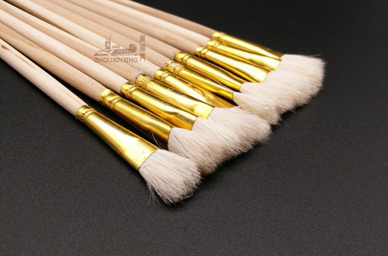 12pcs/Set,s pen painting art brush wool Wooden Handle Paint Brush Art Supplies cleaning brush Depict pen color Painted pen
