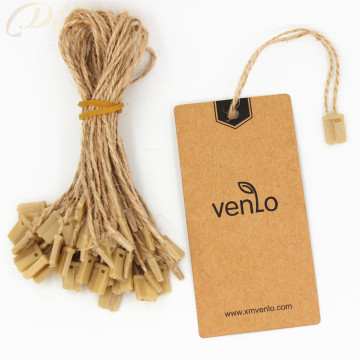 1000 pieces/lot jute hemp hang tag string in apparel 20cm jute hang tag string cord for garment price tag label