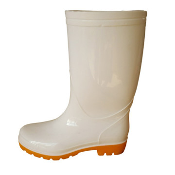 White Food Health Boots Multifunctional Rain Boots Middle Tube Wear Resistant Acid Alkali Resistant Salt Labor Protection Shoes