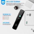 Professional Voice Activated Digital Voice Recorder USB 8GB 16GBLossless Mp3 Player Password Protection Timer Record For Note