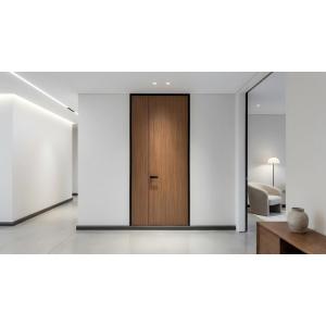 Aluminum Framed Solid Slab Door With Secret Lock