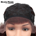 Black Pearl Brazilian Lace Front Human Hair Wigs For Black Women Kinky Curly Wig Remy Hair Wigs Color # 4 F1B/99J Free Shipping