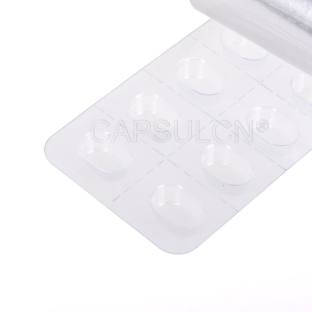 10 holes 1000 pcs Blister pack machine Sheet for 9*5.5*4mm Tablets
