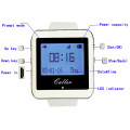 Wireless Pager Restaurant Service Calling System with 5pcs Call Transmitter Button +1pcs Watch Receiver