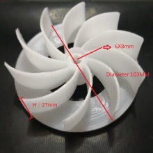 6X8mm hole Fan Parts Computer Cleaninig Tool Blower inside fan blade 105mm or 103mm