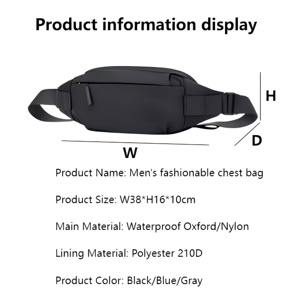 2025 Durable Men's Leisure Crossbody Backpack