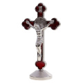 3.1 inch Metal Crucifix Model Jesus Christ Statue with Magnetic Base, Catholic Decor for Home Office Bar Club Party