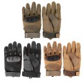1 Pair Anti-Skid Rubber Hard Knuckle Full Finger Gloves Tactical Military Army Paintball Shooting Airsoft Combat Gloves