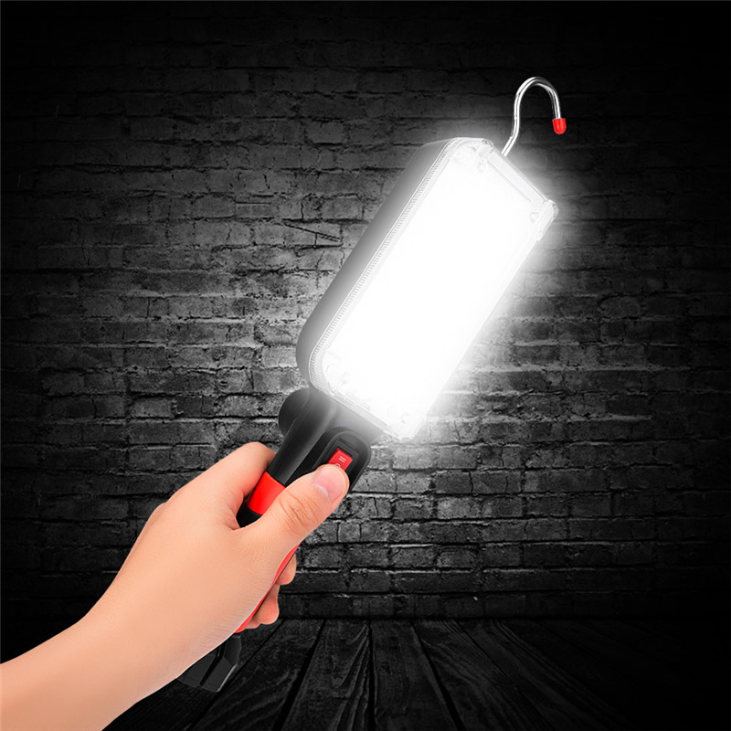 SANYI USB Rechargeable 2*18650 Battery Portable Light 3800 LM Flashlight 2 Modes Working Camping Lamp Torch